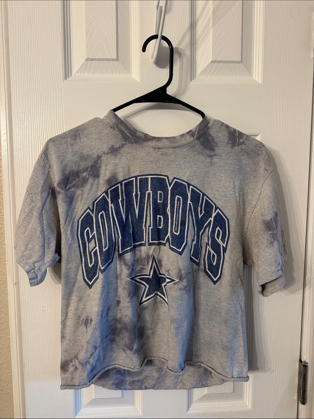 NFL Women’s Tie-Dye Short Sleeve Tee - Gray/Blue